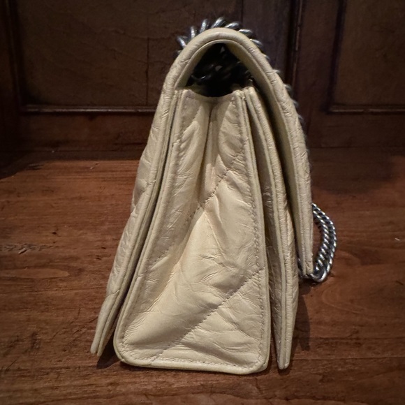 Balenciaga Crush Quilted Small Chain Bag light yellow NWT - Picture 6 of 15